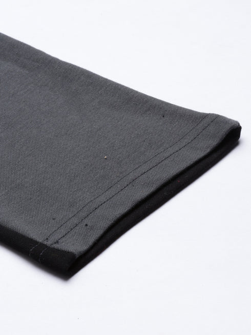 Charcoal Solid Track Pant